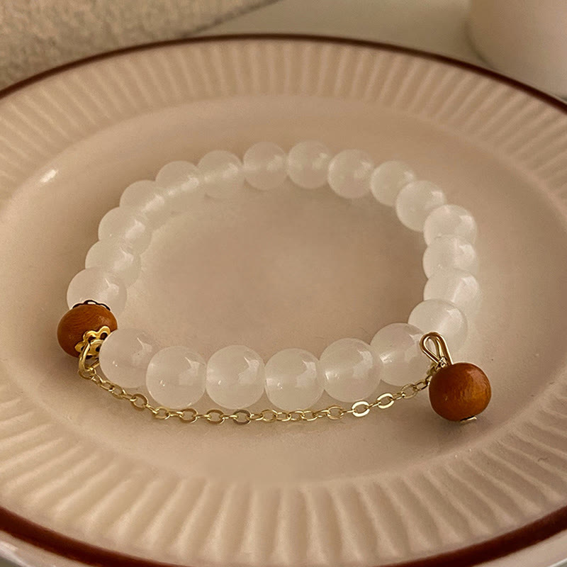 KarmaRipple's Sandalwood Cat's Eye Fu Character Talisman Protection Bracelet p2