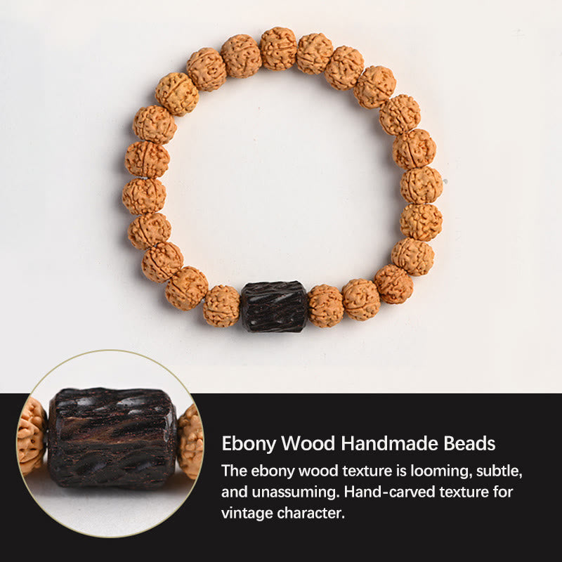 KarmaRipple's Tibet Rudraksha Bodhi Seed Wealth Auspiciousness Bracelet p25