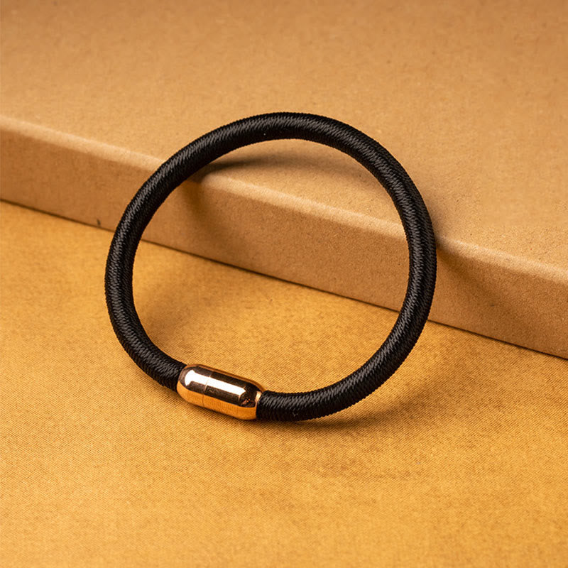 KarmaRipple's Tibetan Handmade King Kong Weave Protection Magnetic Buckle Woven Bracelet ( p39