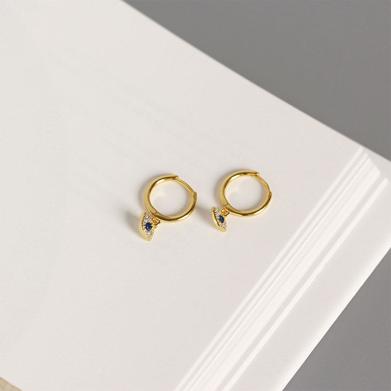 KarmaRipple's 925 Sterling Silver Evil Eye Blessing Protection Stud Earrings p11