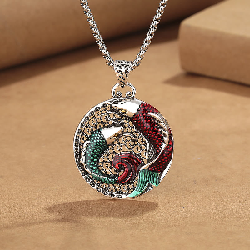 KarmaRipple's Tibetan Bronze Koi Fish Balancing Pendant p12