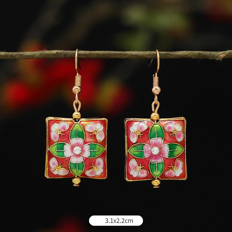 KarmaRipple's Lotus Butterfly Flower Alloy Bronze Enlightenment Drop Earrings p19