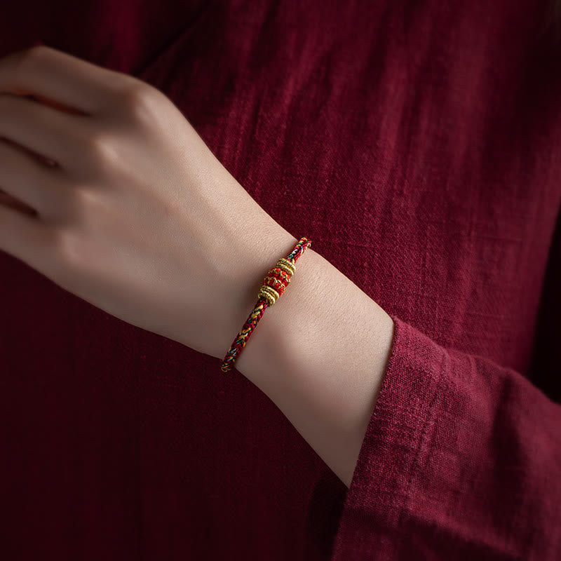 KarmaRipple's Tibet Handmade Chinese Zodiac Natal Buddha Fortune Strength Woven String Bracelet p13