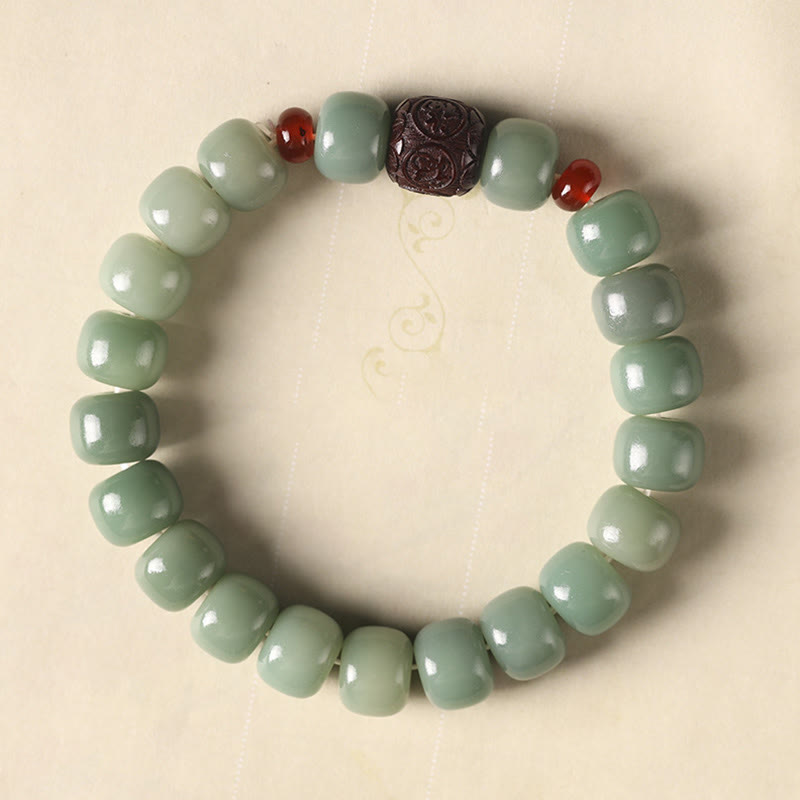 KarmaRipple's Bodhi Seed Auspicious Cloud Fu Character Bead Peace Bracelet p2
