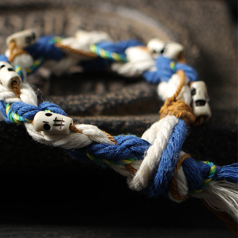 KarmaRipple's Tibetan Zakiram Goddess of Wealth Bead Engraved Handmade Fortune Bracelet p4