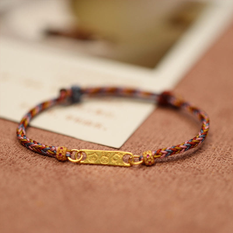 KarmaRipple's 925 Sterling Silver Handmade Multicolor String Protection Fortune Talisman Braid Bracelet p4