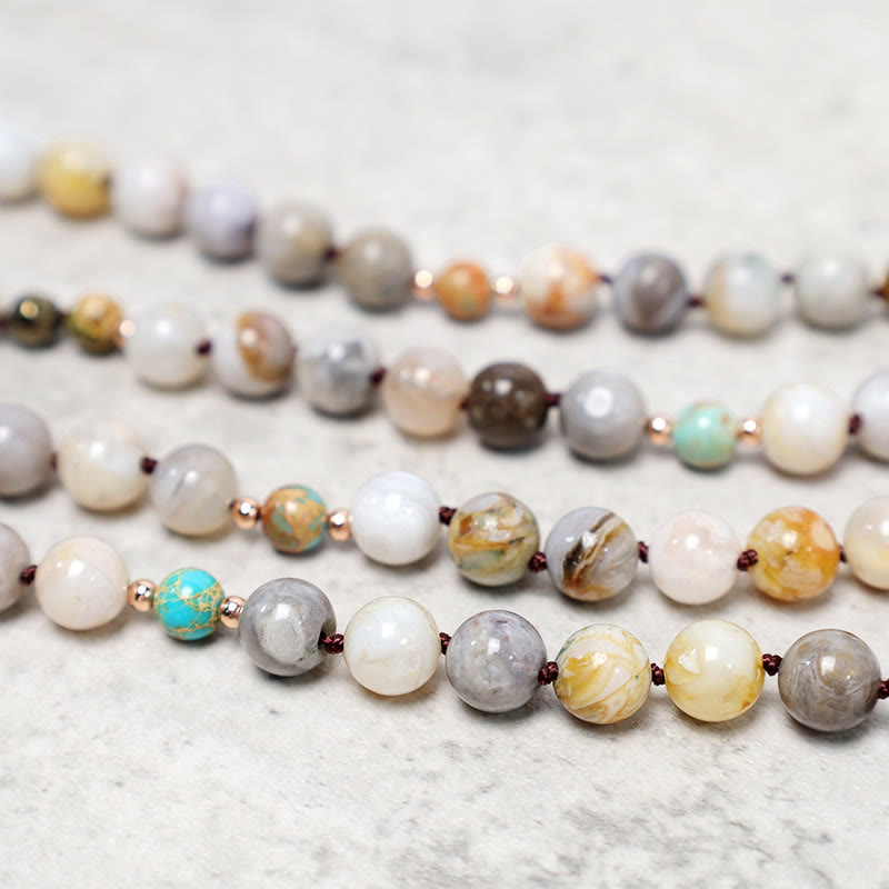 KarmaRipple's Authentic Ocean Picasso Jasper Beaded Balancing Neckace p7