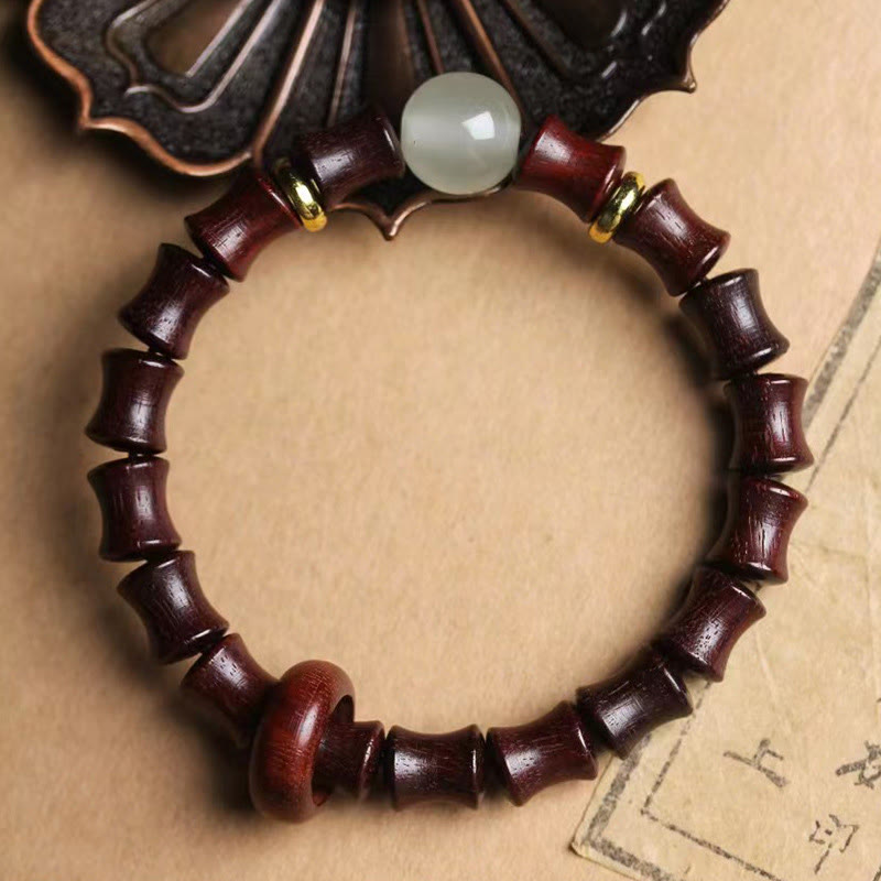 KarmaRipple's Ebony Green Sandalwood Black Rosewood Bamboo Peace Bracelet p9