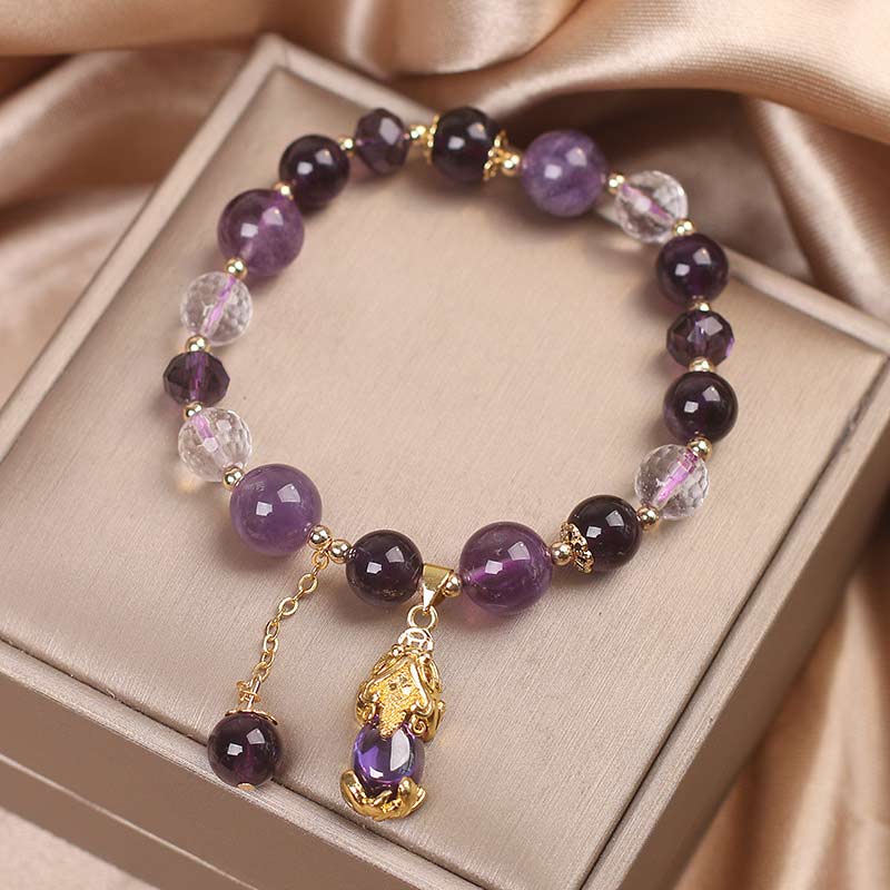 KarmaRipple's Authentic Amethyst PiXiu Balancing Bracelet p4