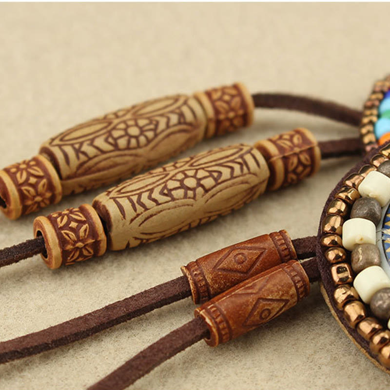 KarmaRipple's Mandala Pattern Beadwork Creativity Pendant Necklace p12