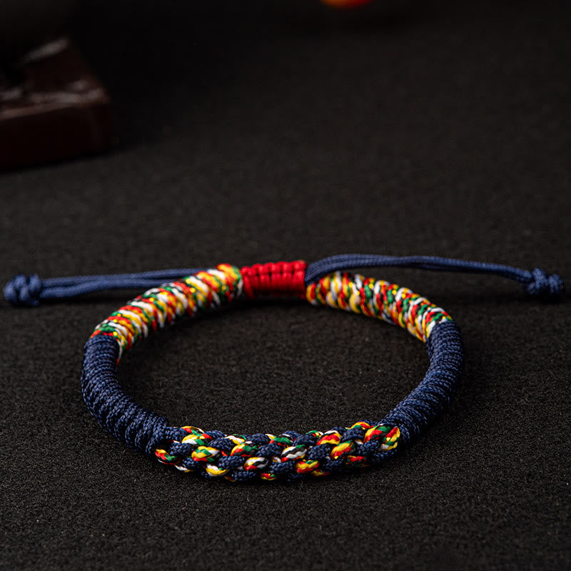 KarmaRipple's Tibetan Handmade Colorful King Kong Weave Fortune Braid String Bracelet p2