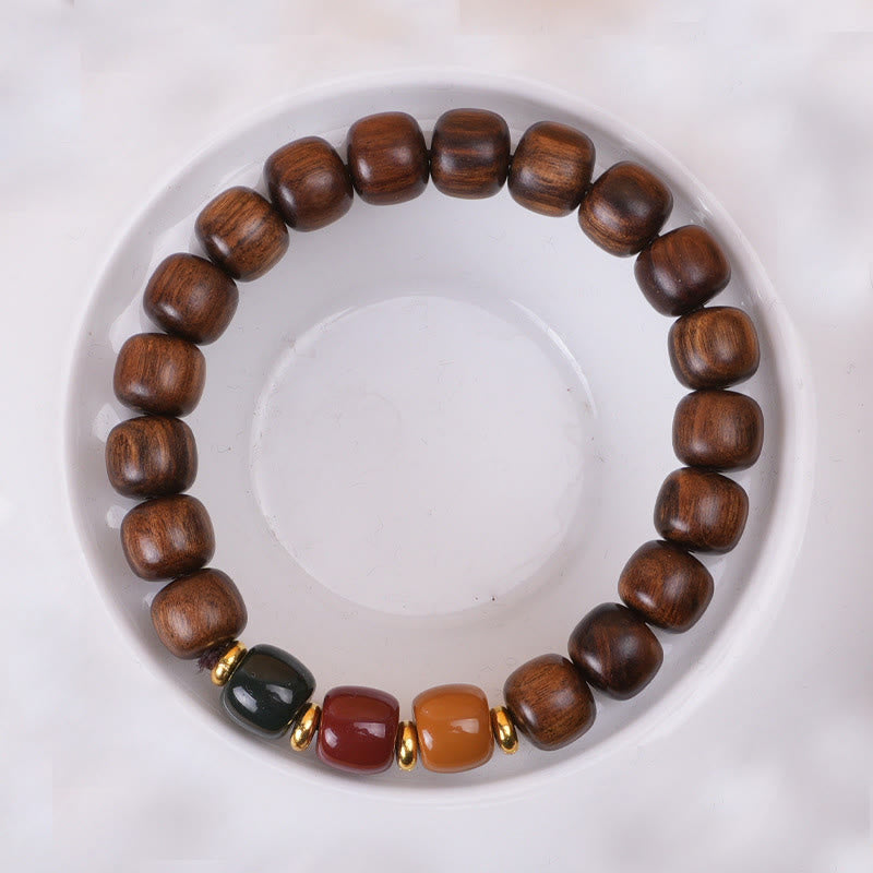 KarmaRipple's Ebony Wood Rosewood Peace Balance Bracelet p16