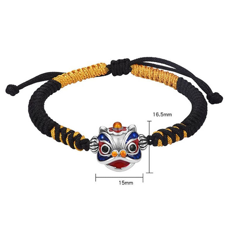 KarmaRipple's Handmade Dancing Lion Fortune Woven String Bracelet p10