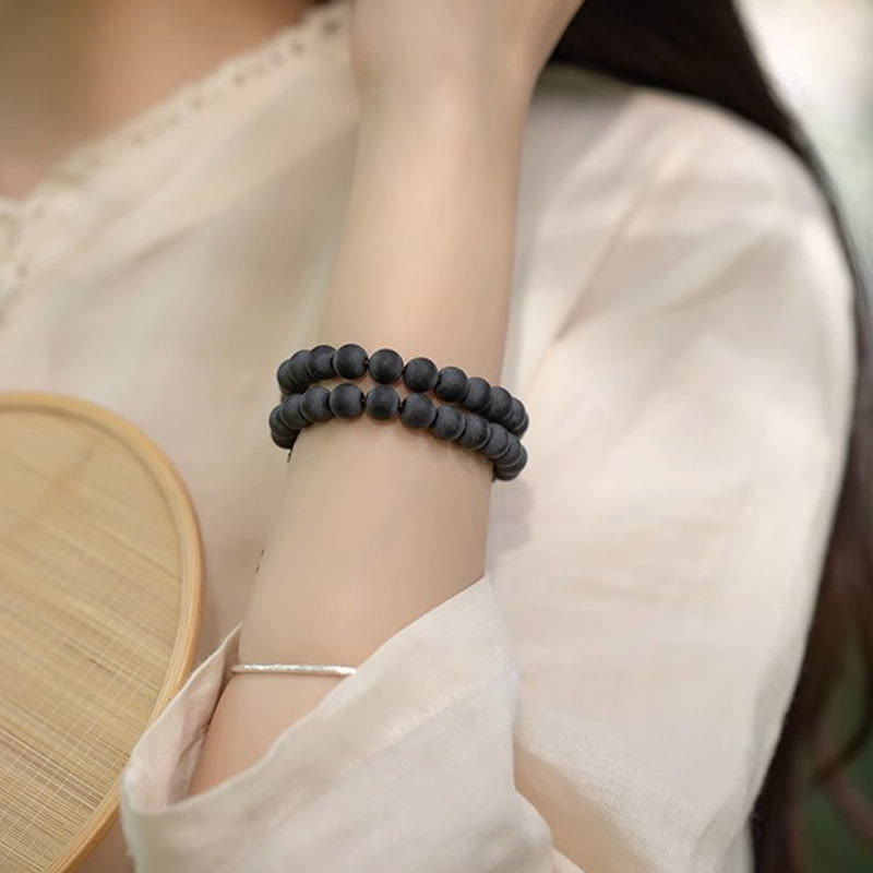 KarmaRipple's Tibetan Double Layer Cypress Bodhi Lotus Balancing Bracelet p6