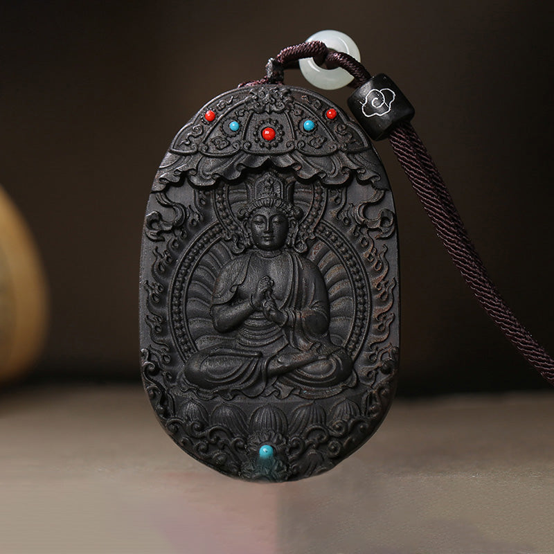 KarmaRipple's Chinese Zodiac Natal Buddha Agarwood Om Mani Padme Hum Lotus Peace Pendant Necklace p15