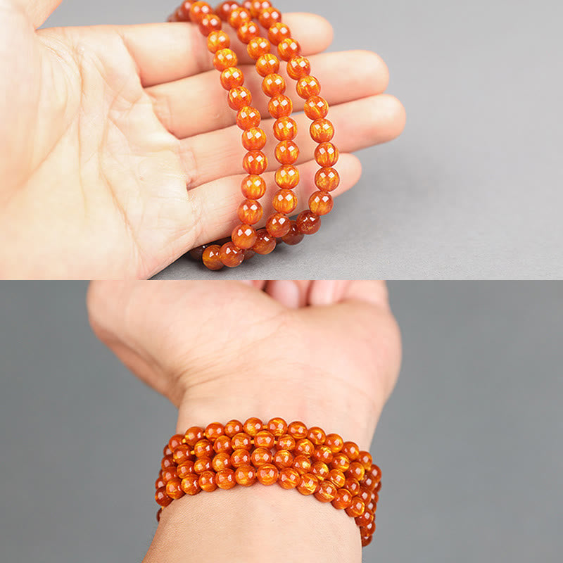 KarmaRipple's Golden Sea Willow Success Positive Bracelet Mala p17