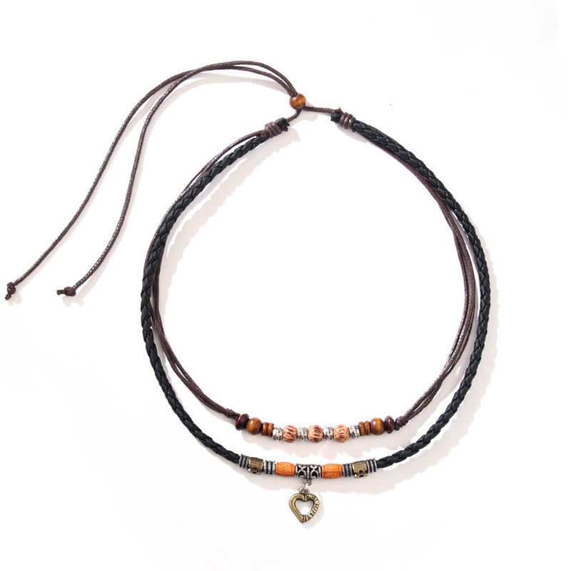 KarmaRipple's Love Heart Pattern Bead Balancing Pendant Necklace Bracelet p5