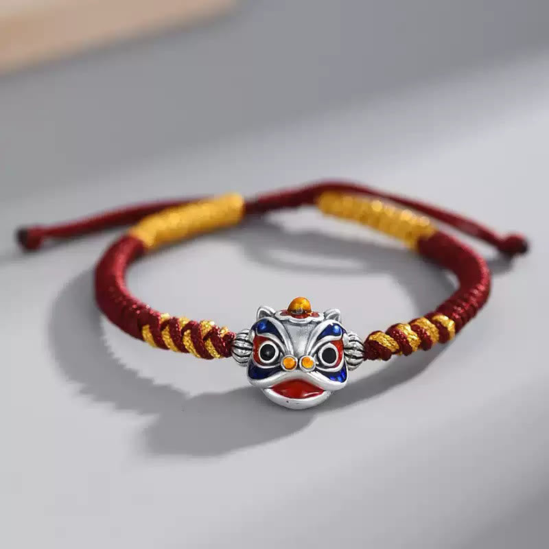 KarmaRipple's Handmade Dancing Lion Fortune Woven String Bracelet p15