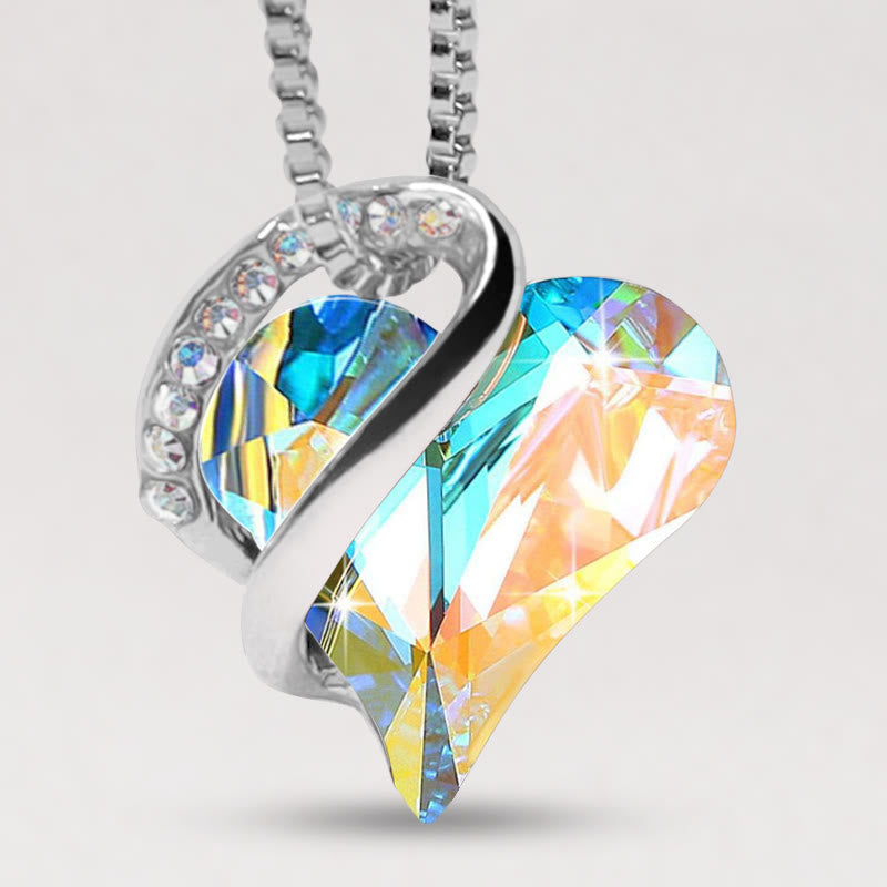 KarmaRipple's Love Heart Birthstone Balancing Energy Pendant Necklace p52