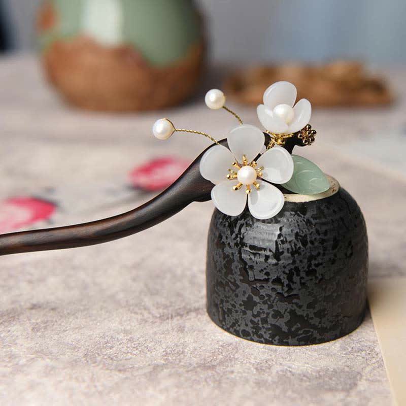 KarmaRipple's Ebony Flower Protection Blessing Hairpin Decorations p6