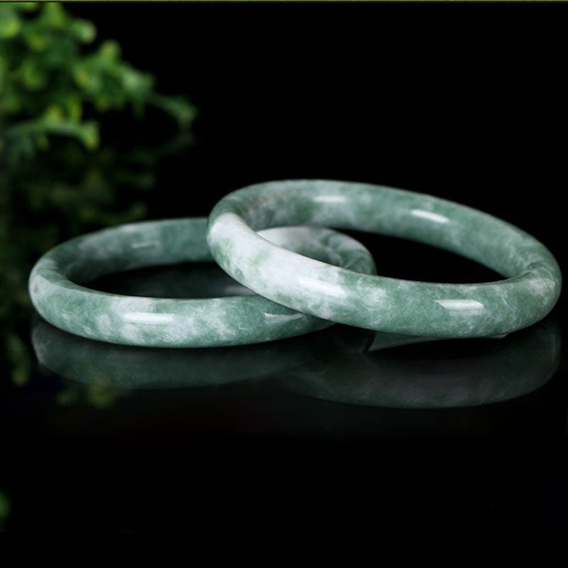 KarmaRipple's Authentic Jade Fortune Abundance Bangle Bracelet p8