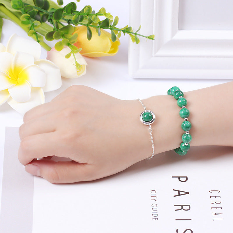 KarmaRipple's Sun Stone Strawberry Quartz Gemstone'sitive Bracelet p14