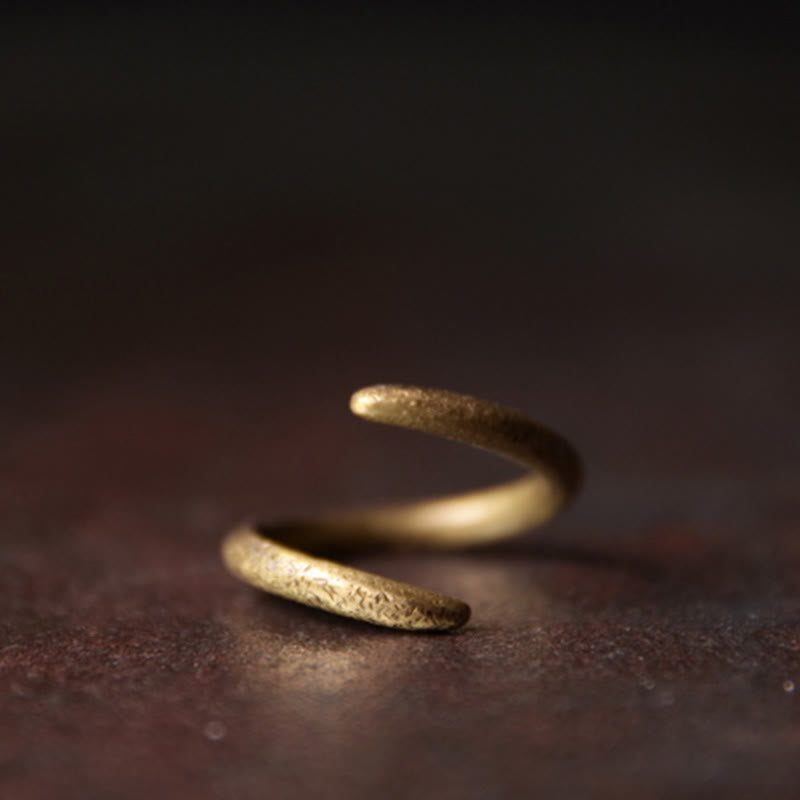 KarmaRipple's Simple Design Bronze Fortune Adjustable Ring p2