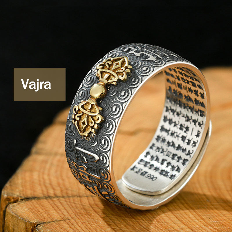 KarmaRipple's Chinese Zodiac Natal Buddha Wealth Fortune Adjustable Ring p35