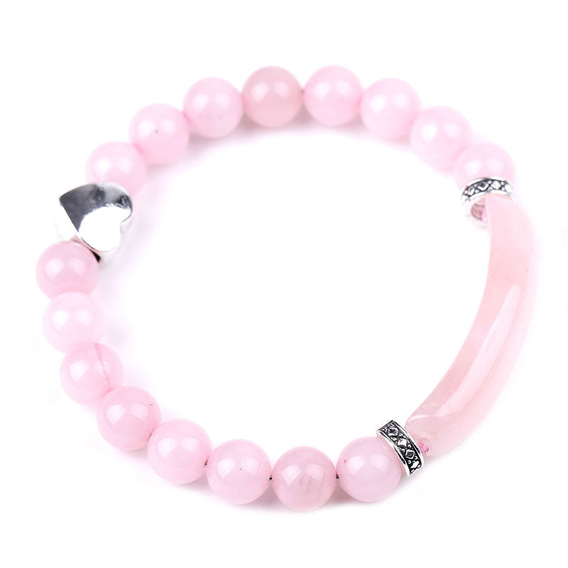 KarmaRipple's Authentic Gemstone Beadwork Unisex Heart Bracelet p27