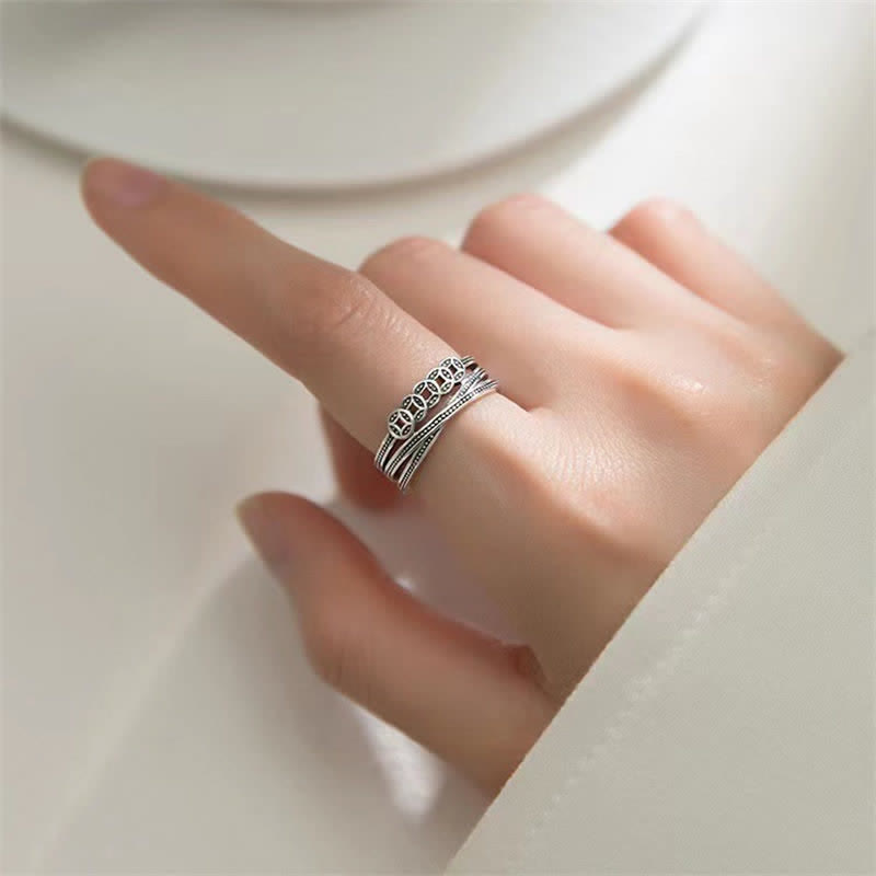 KarmaRipple's Bronze Coin Wealth Fortune Ring p2