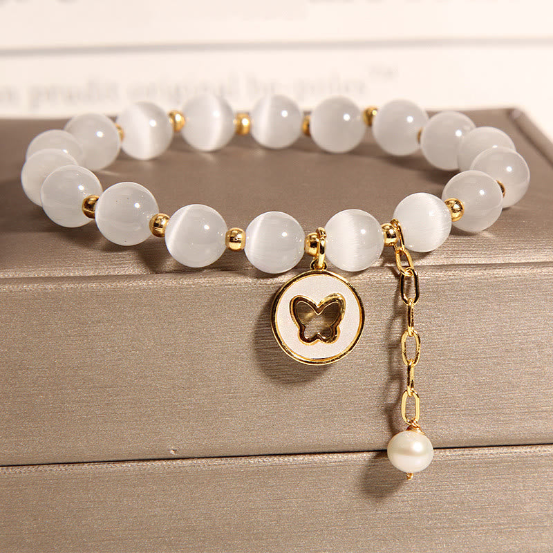 KarmaRipple's Cat's Eye Butterfly Talisman Love Bracelet p1