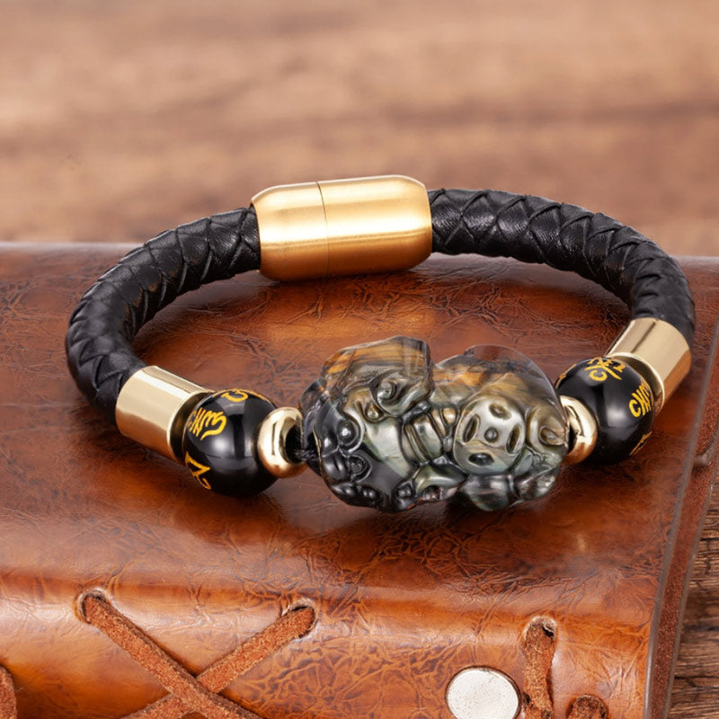 KarmaRipple's FengShui Tiger Eye Pixiu Bracelet p5