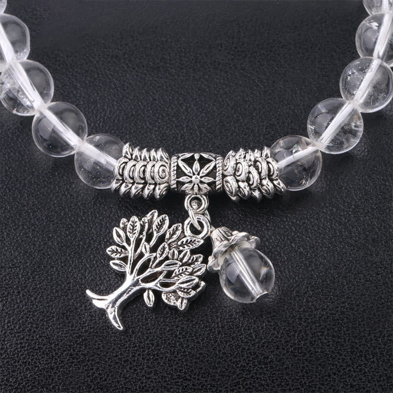 KarmaRipple's Authentic Gemstone Tree of Life Fortunate Talisman Stretch Bracelet p36