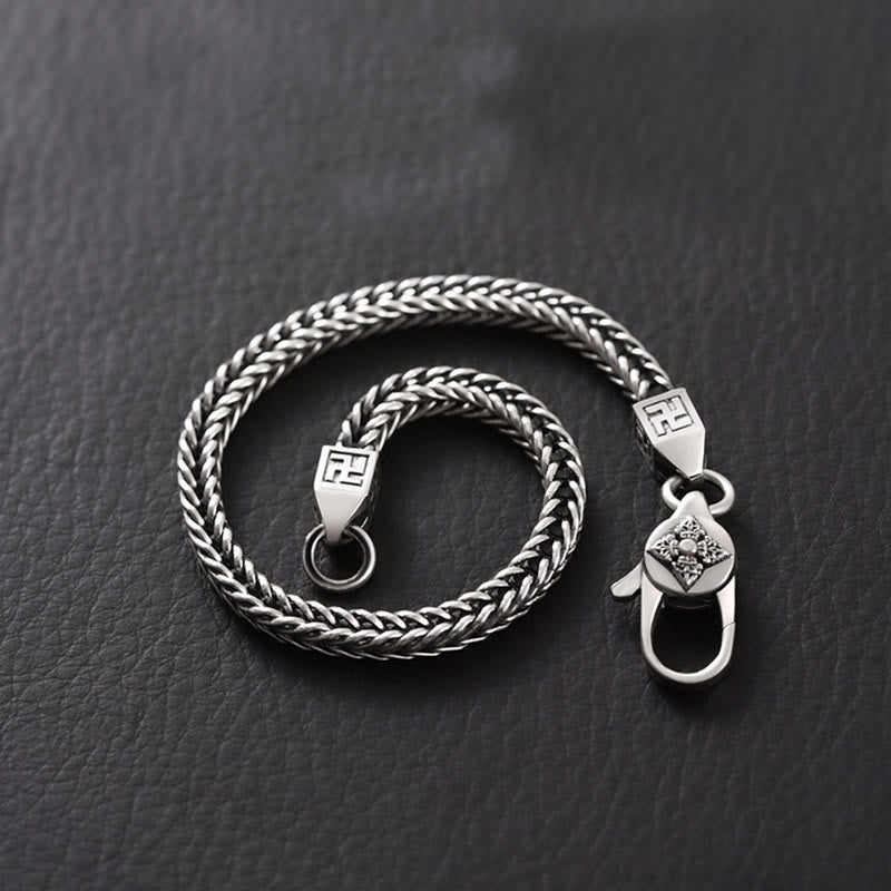 KarmaRipple's Tibetan Double Dorje Vajra Swastika Spiritual Power Chain Bracelet p3