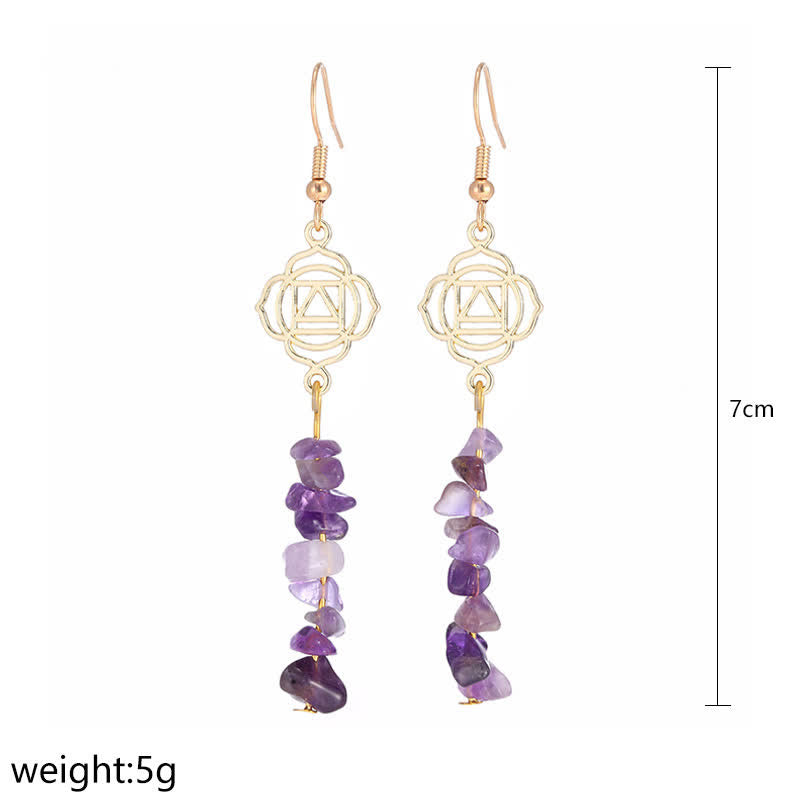 KarmaRipple's Balancing Crystals Zen Cairn Confidence Earrings ( p20
