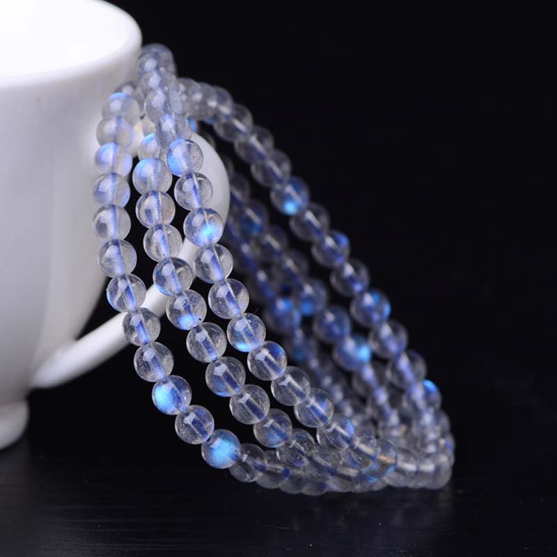 KarmaRipple's Authentic Moonstone Balancing Beadwork Bracelet p4