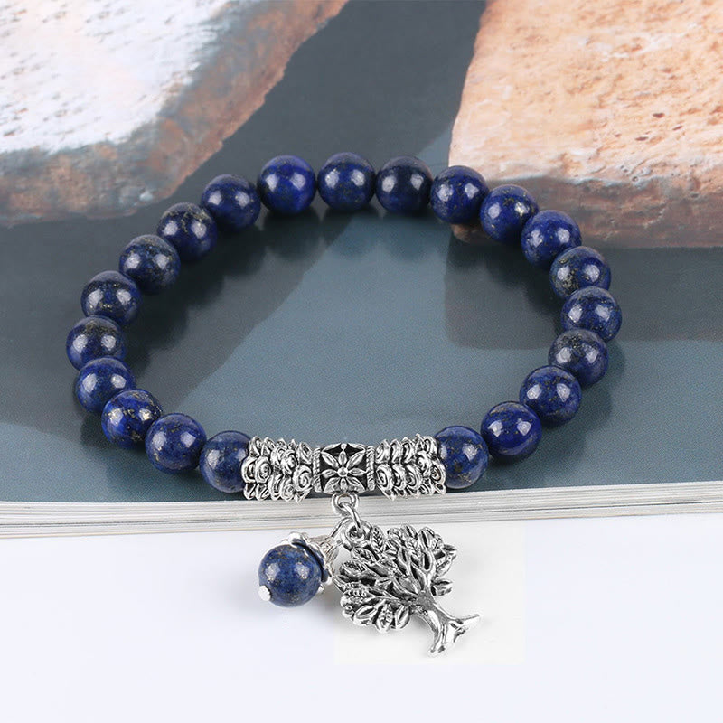 KarmaRipple's Authentic Gemstone Tree of Life Fortunate Talisman Stretch Bracelet p50