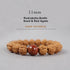 11mm / Rudraksha Bodhi Seed & Red Agate