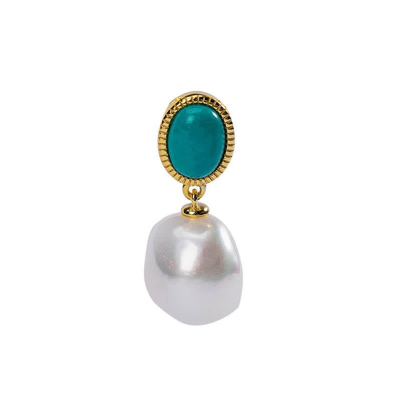 KarmaRipple's 925 Sterling Silver Pearl Turquoise Balancing Ring Earrings Pendant Necklace p11