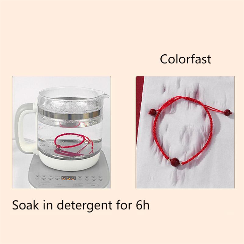 KarmaRipple's Fortunate Cinnabar Bead Blessing Red String Bracelet p14