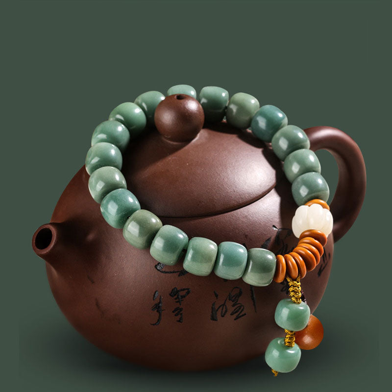 KarmaRipple's Cyan Bodhi Seed Success Bracelet p1