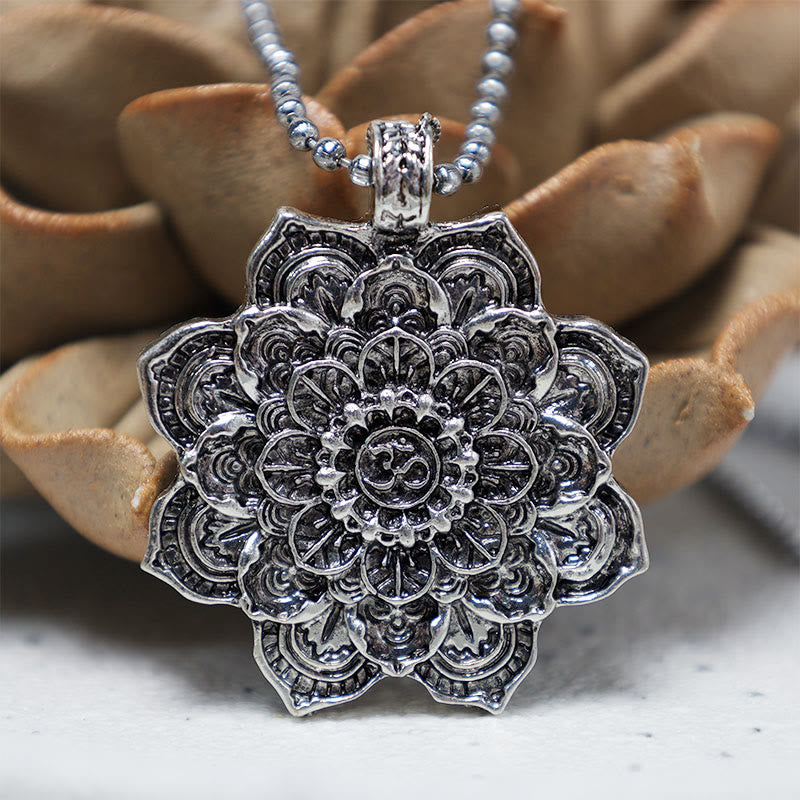 KarmaRipple's Tibetan Lotus Blessing Pendant Necklace p6