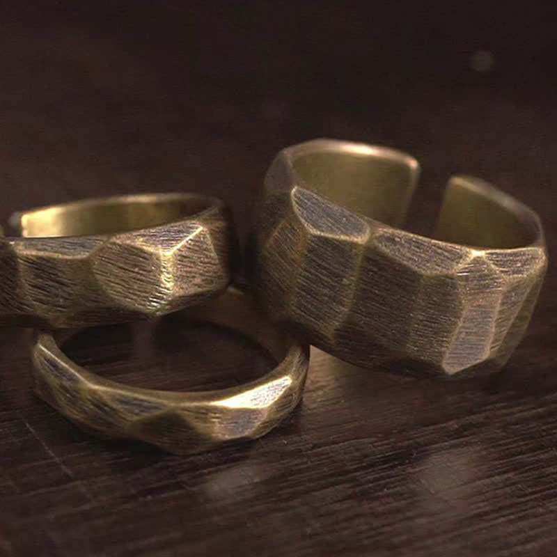 KarmaRipple's Tibetan Simple Design Bronze Wealth Ring p5