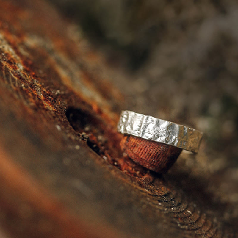 KarmaRipple's 925 Sterling Silver Simple Design Blessing Pair Ring p5