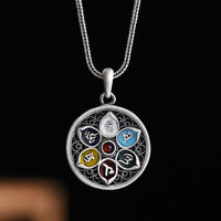KarmaRipple's Tibetan Om Mani Padme Hum Purity Pendant Necklace
