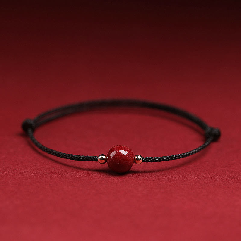 KarmaRipple's Authentic Fortunate Cinnabar Bead Blessing String Bracelet Anklet p38