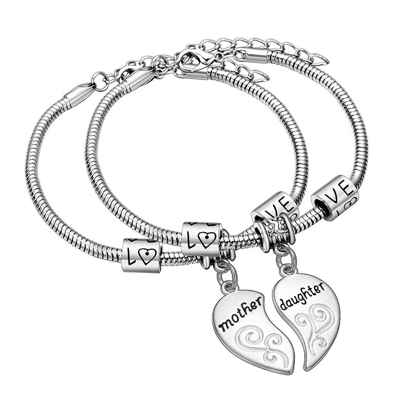 KarmaRipple's 2pcs Matching Heart Mother Daughter Bracelets p3