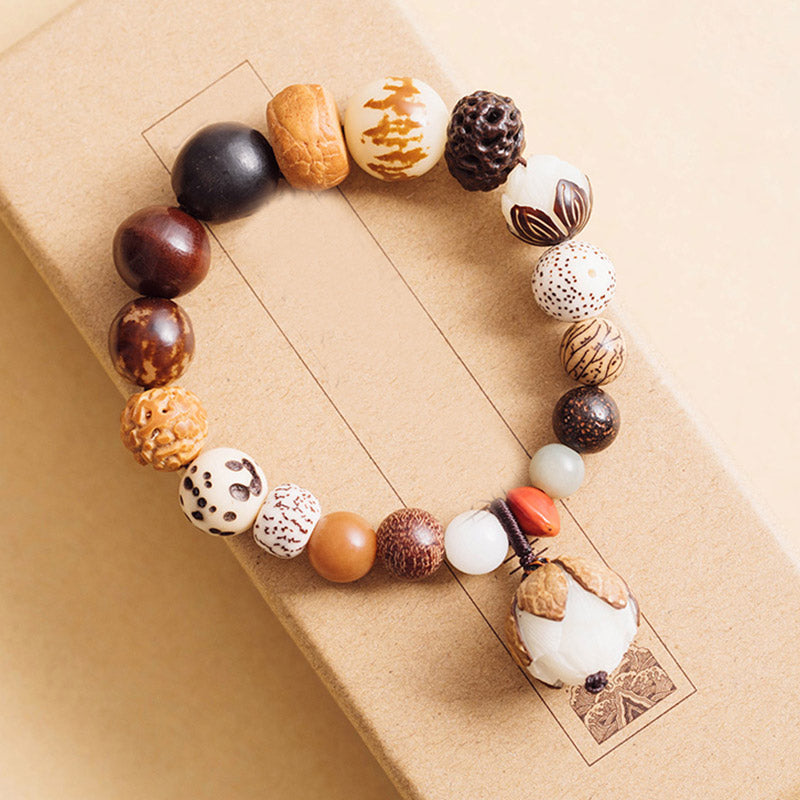 KarmaRipple's Bodhi Seed Lotus Wisdom Peace Wrist Mala Bracelet p4