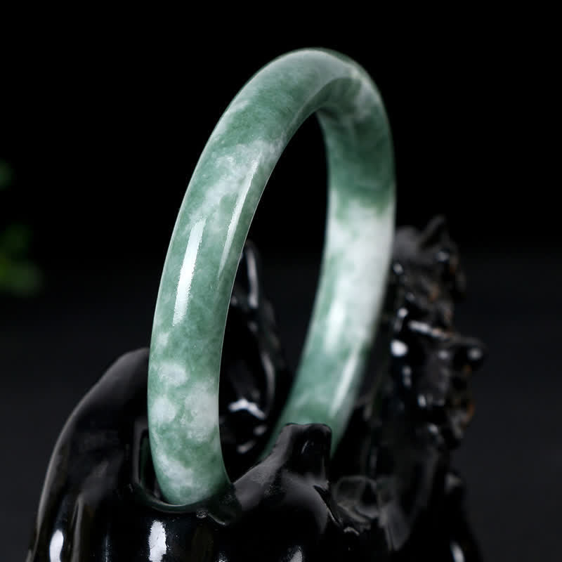 KarmaRipple's Authentic Jade Fortune Abundance Bangle Bracelet p3