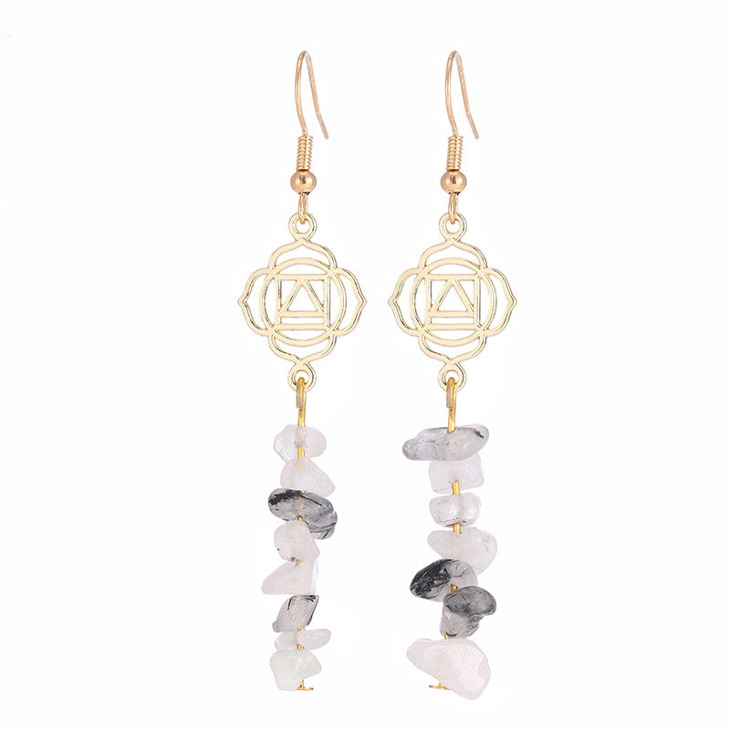 KarmaRipple's Balancing Crystals Zen Cairn Confidence Earrings ( p34